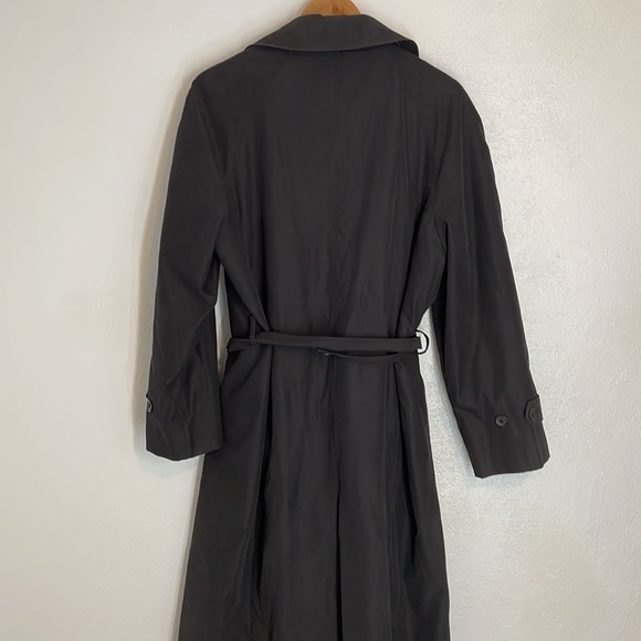 LONDON FOG Women's Black Button Up Belted Trench Coat‎ Removable Fleece 12P - Picture 12 of 14